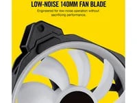 Affordable Corsair LL140 140mm 2-Pack Black Case Fan - Thumbnail 6