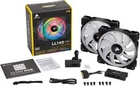 Affordable Corsair LL140 140mm 2-Pack Black Case Fan - Thumbnail 8