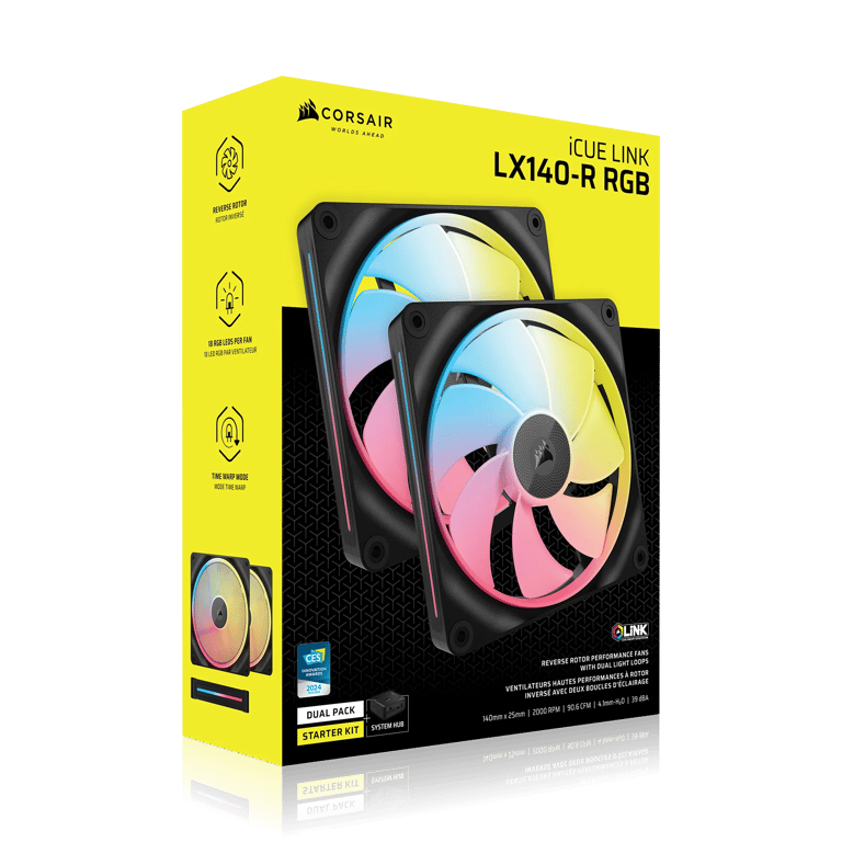 iCUE LINK LX140-R 140mm 2-Pack