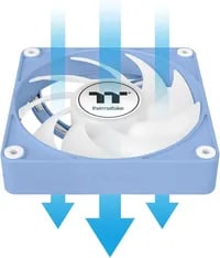 Affordable Thermaltake CT120 EX 120mm 3-Pack Blue Case Fan - Thumbnail 5