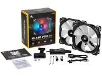 Affordable Corsair ML140 PRO 140mm 2-Pack Black Case Fan - Thumbnail 20