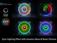 Affordable Thermaltake Riing Quad 120mm 3-Pack Black Case Fan - Thumbnail 8