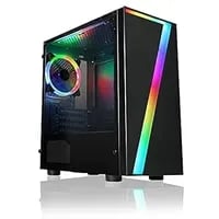Affordable CiT Seven Black Case - Micro ATX Mid Tower, Black