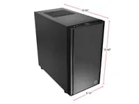 Affordable Thermaltake Versa H17 Black Case - Micro ATX Mini Tower, Black - Thumbnail 12