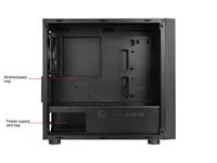 Affordable Thermaltake Versa H17 Black Case - Micro ATX Mini Tower, Black - Thumbnail 14