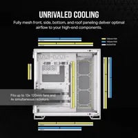 Premium Corsair 6500D Airflow White Case - ATX Mid Tower, White - Thumbnail 8