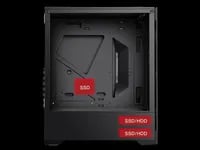 Affordable BGears b-Voguish Black Case - ATX Mid Tower, Black - Thumbnail 5