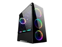 Affordable BGears b-Voguish Black Case - ATX Mid Tower, Black - Thumbnail 7