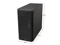 Affordable Fractal Design Core 1100 Black Case - Micro ATX Mini Tower, Black - Thumbnail 5