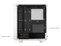 Premium Fractal Design Meshify 2 Compact TG White Case - ATX Mid Tower, White - Thumbnail 9