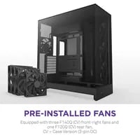 Affordable NZXT H9 Flow (2025) Black Case - ATX Mid Tower, Black - Thumbnail 11