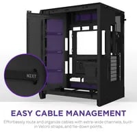 Affordable NZXT H9 Flow (2025) Black Case - ATX Mid Tower, Black - Thumbnail 5