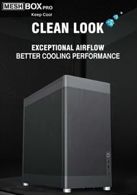 Affordable GAMEMAX MeshBox Mesh Black Case - ATX Mid Tower, Black - Thumbnail 2