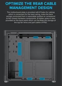 Affordable GAMEMAX MeshBox Mesh Black Case - ATX Mid Tower, Black - Thumbnail 8