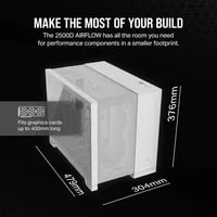 Affordable Corsair 2500D Airflow White Case - Micro ATX Mini Tower, White - Thumbnail 6