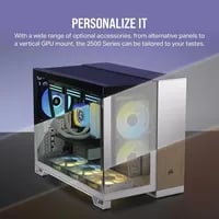 Affordable Corsair 2500D Airflow White Case - Micro ATX Mini Tower, White - Thumbnail 7