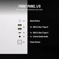 Affordable Corsair 2500D Airflow White Case - Micro ATX Mini Tower, White - Thumbnail 8
