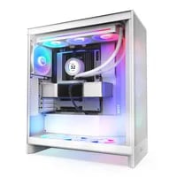 Affordable NZXT H7 Flow (2024) White Case - ATX Mid Tower, White - Thumbnail 11