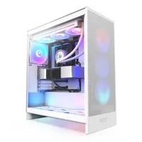 Affordable NZXT H7 Flow (2024) White Case - ATX Mid Tower, White - Thumbnail 10