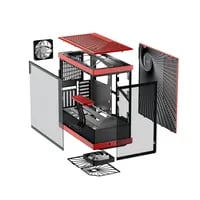 Affordable HYTE Y40 Red Case - ATX Mid Tower, Red - Thumbnail 6