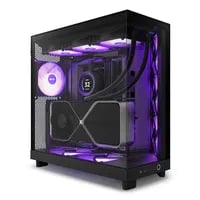 Affordable NZXT H6 Flow Black Case - ATX Mid Tower, Black - Thumbnail 2
