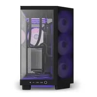 Affordable NZXT H6 Flow Black Case - ATX Mid Tower, Black - Thumbnail 3