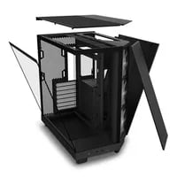 Affordable NZXT H6 Flow Black Case - ATX Mid Tower, Black - Thumbnail 7