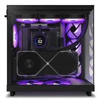 Affordable NZXT H6 Flow Black Case - ATX Mid Tower, Black - Thumbnail 8