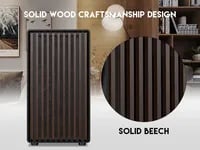 Affordable DIYPC DIY-mATX06-Wood Black Case - Micro ATX Mini Tower, Black - Thumbnail 4