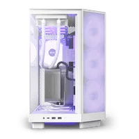 Affordable NZXT H6 Flow White Case - ATX Mid Tower, White - Thumbnail 3