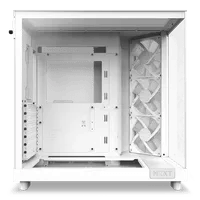 Affordable NZXT H6 Flow White Case - ATX Mid Tower, White - Thumbnail 9