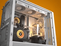 Affordable Corsair FRAME 4000D RS White Case - ATX Mid Tower, White - Thumbnail 2