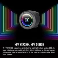 Affordable Thermaltake TH240 V2 ARGB Sync Black Cooler - AIO Liquid Cooler, 240mm Radiator - Thumbnail 4