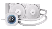 Affordable Corsair NAUTILUS 240 RS LCD White Cooler - AIO Liquid Cooler, 240mm Radiator, White - Thumbnail 1