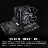 Affordable Thermaltake TOUGHAIR 710 Black Cooler - 140mm Fans - Thumbnail 2