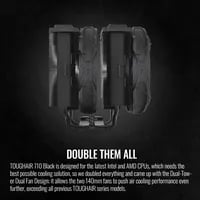 Affordable Thermaltake TOUGHAIR 710 Black Cooler - 140mm Fans - Thumbnail 3