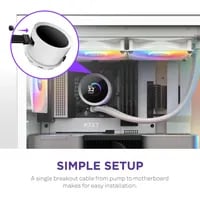 Affordable NZXT Kraken White Cooler - AIO Liquid Cooler, 240mm Radiator, White - Thumbnail 6