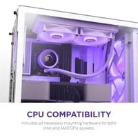Affordable NZXT Kraken White Cooler - AIO Liquid Cooler, 240mm Radiator, White - Thumbnail 8