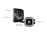 Premium Corsair H60 (2018) Black Cooler - AIO Liquid Cooler, 120mm Radiator - Thumbnail 4