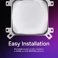 Affordable Cooler Master Elite White Cooler - AIO Liquid Cooler, 240mm Radiator, White - Thumbnail 4
