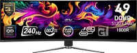 Premium MSI MPG 491CQPX Black Display - 49", 5120x1440, 240Hz, QD-OLED, Curved - Thumbnail 1