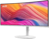 Premium MSI Modern MD342CQPW White Display - 34", 3440x1440, 120Hz, VA, Ultrawide, Curved - Thumbnail 3