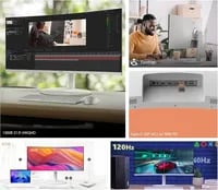 Premium MSI Modern MD342CQPW White Display - 34", 3440x1440, 120Hz, VA, Ultrawide, Curved - Thumbnail 10