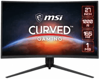 Premium MSI Optix G271CP Display - 27", 1920x1080, 165Hz, VA, Curved