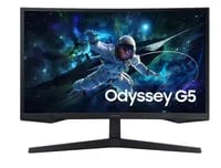 Premium Samsung Odyssey G55C Black Display - 32", 2560x1440, 165Hz, VA, Curved - Thumbnail 1