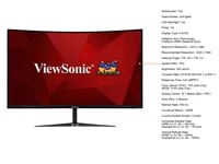 Premium ViewSonic VX3218-PC-MHD Display - 32", 1920x1080, 165Hz, VA, Curved - Thumbnail 11