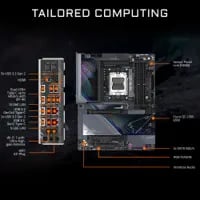 Premium Gigabyte X870E AORUS MASTER X3D Dark Motherboard - Socket AM5, ATX, WiFi Included, DDR5 - Thumbnail 9