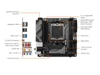Affordable Gigabyte A620 I AX Mini ITX Dark Motherboard - Socket AM5, Mini-ITX, WiFi Included, DDR5 - Thumbnail 6