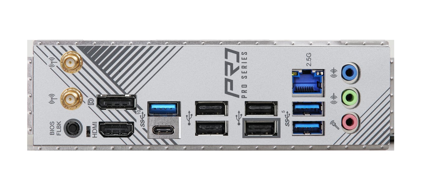 B650M Pro RS WiFi Backplate