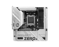 Affordable MSI B650M PROJECT ZERO Dark Motherboard - Socket AM5, Micro ATX, WiFi Included, DDR5 - Thumbnail 3
